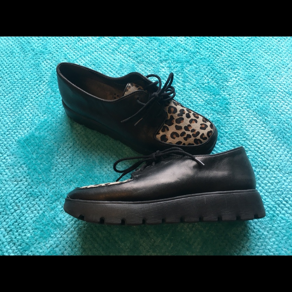 Aerosoles Cheetah Print Platform Creepers